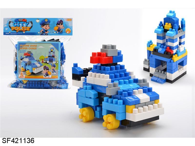 城市警察大颗粒积木（206PCS）