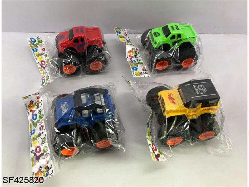 360°旋转惯性特技车(3款式4色混装)