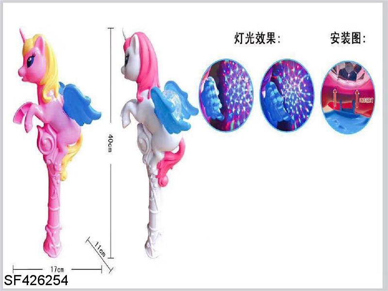 独角兽闪光棒带音乐灯光(二色混装)