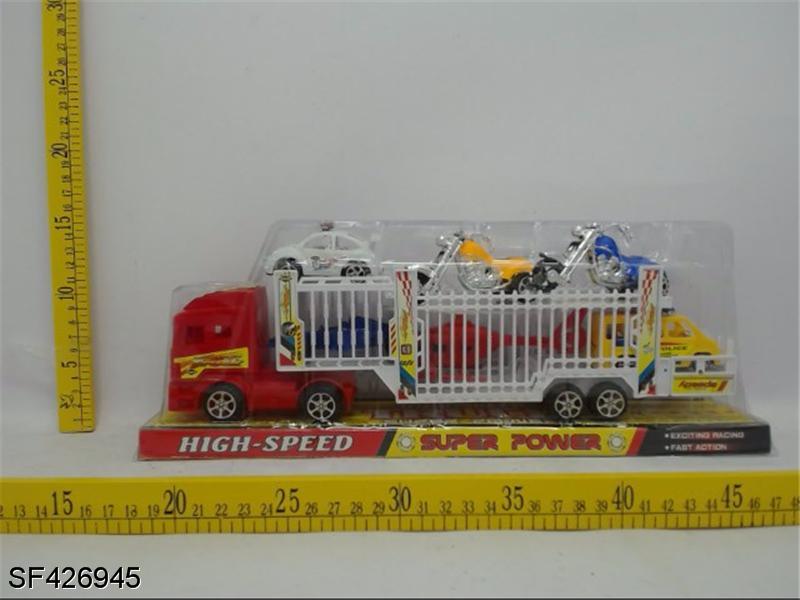 惯性双层车+2摩托+1飞机+3车仔