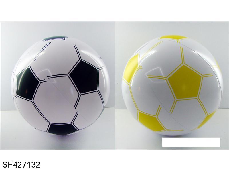 PVC充气沙滩足球38CM