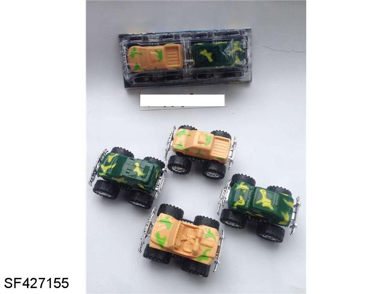 迷彩惯性车(2色4款混装)2只装
