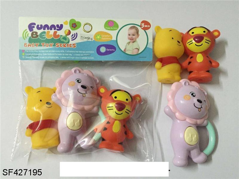 搪胶玩具(3PCS)+摇摇乐