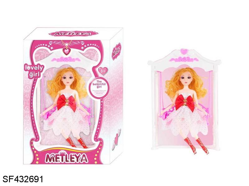 11.5寸11关节3D真眼珠实身芭比带大千秋