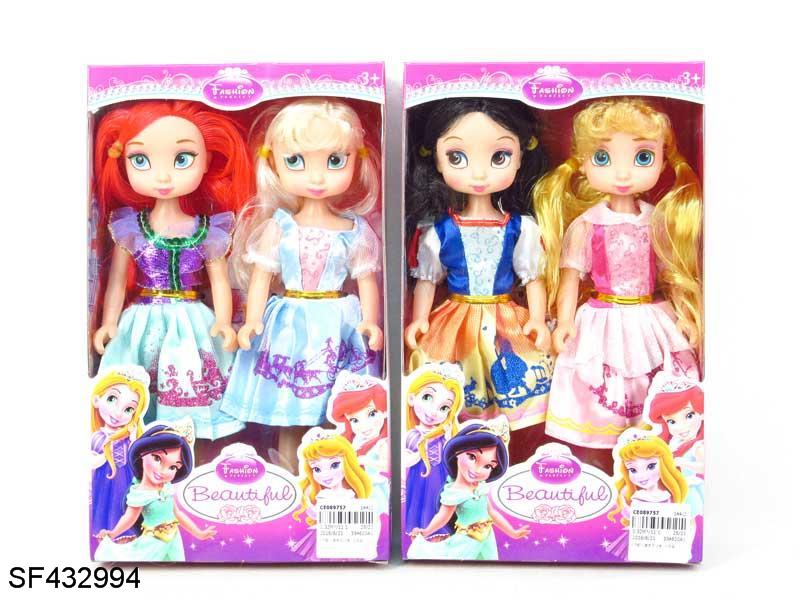 4只9寸空身迪士尼芭比