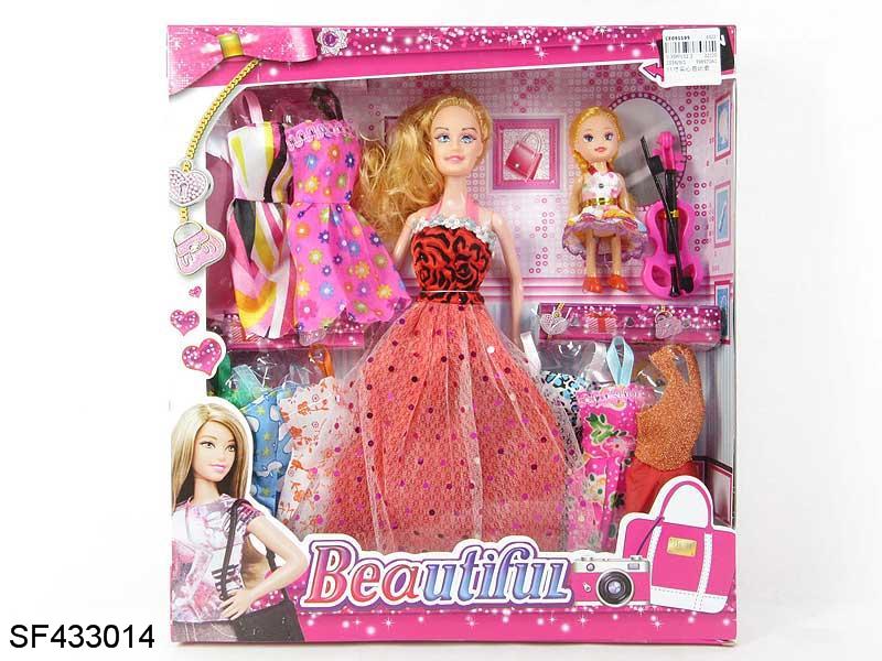 11.5寸实身芭比混装带衣服带配件