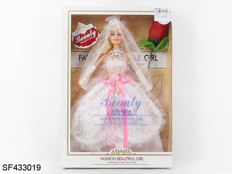 11.5寸实身婚纱公主