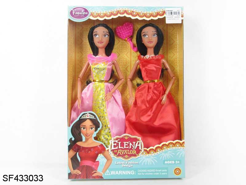 12关节实身拉灯公主芭比两款混装
