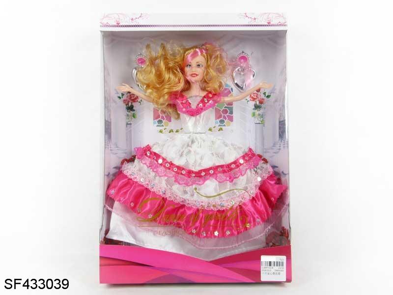 11.5寸实身婚纱公主