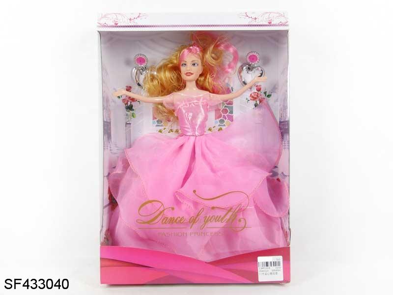 11.5寸实身婚纱公主