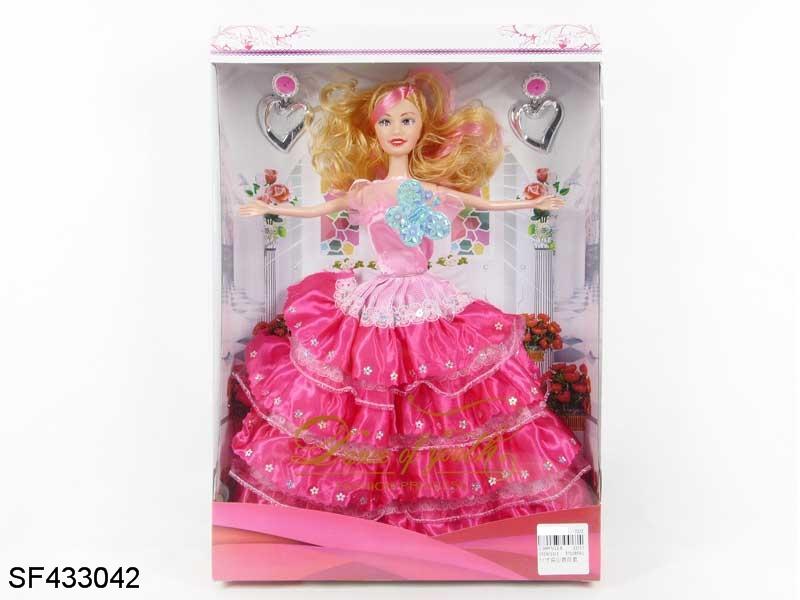 11.5寸实身婚纱公主