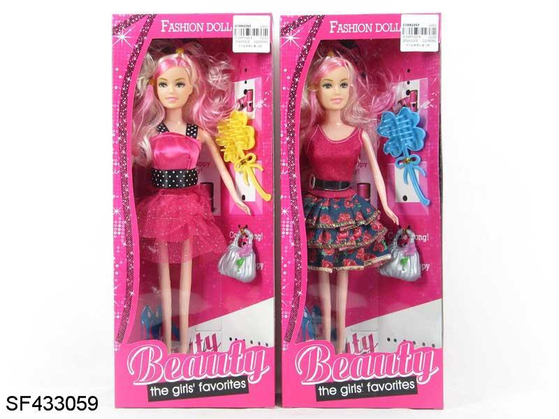 11.5实身时装芭比带配件带饰品两款混装