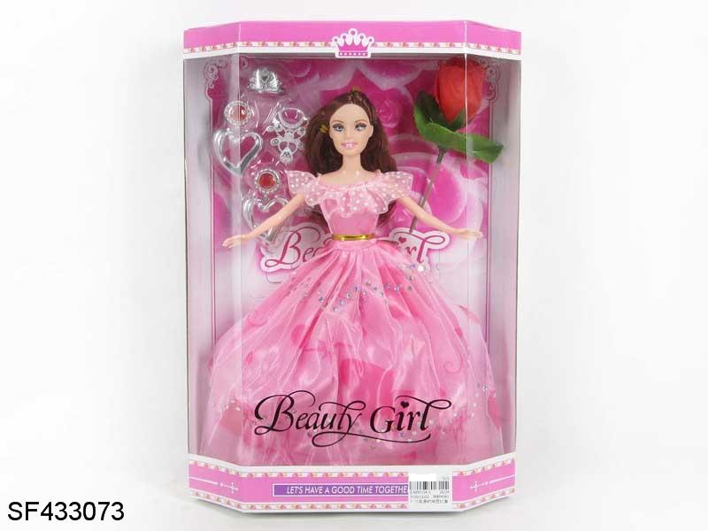 11.5寸实身婚纱公主