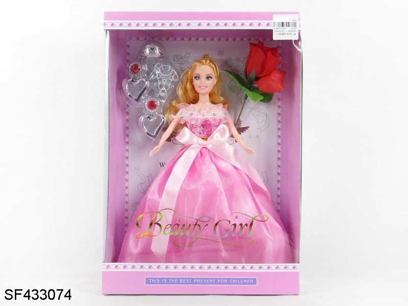 11.5寸实身婚纱公主