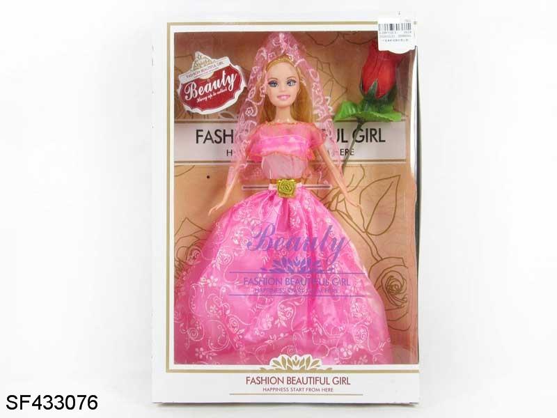 11.5寸实身婚纱公主