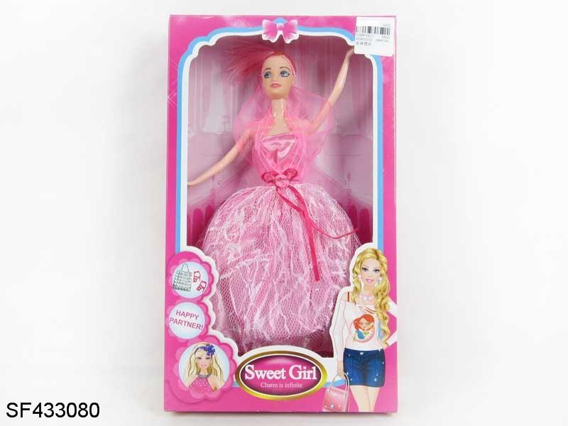 11.5寸实身婚纱公主