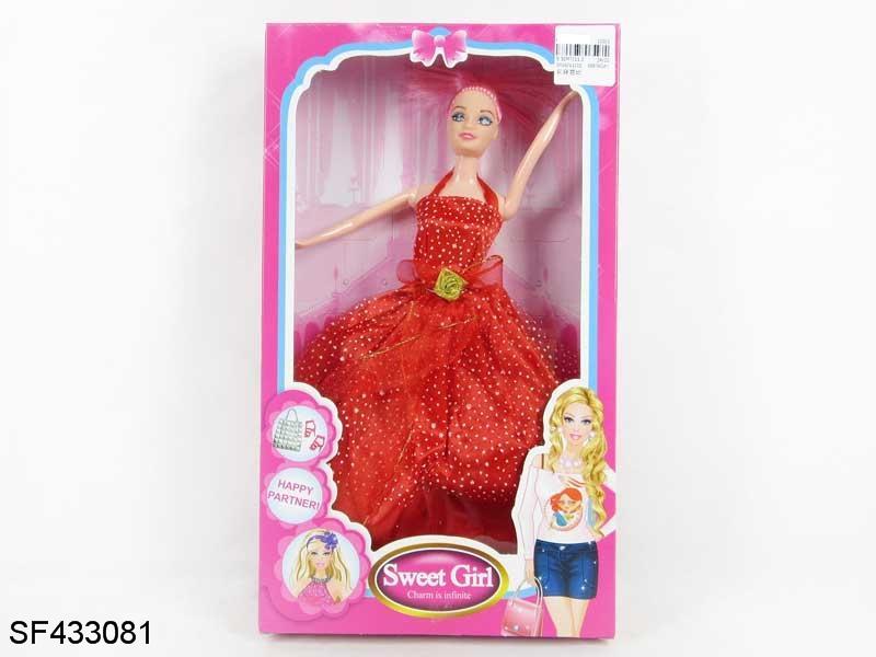 11.5寸实身婚纱公主