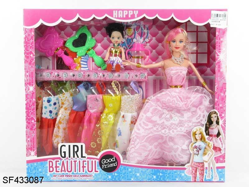 11.5寸实身婚纱芭比带衣服带配件