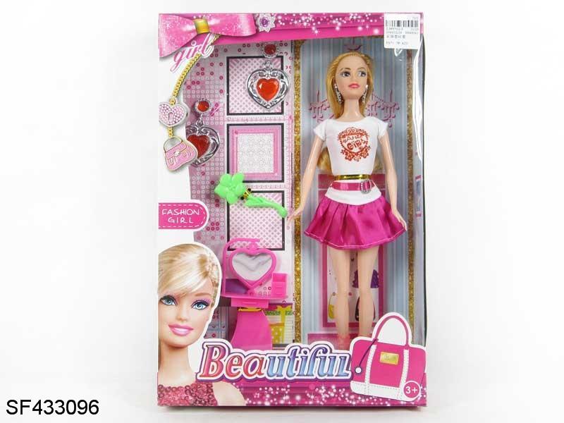 11.5寸实身大脚大身芭比带配件带饰品