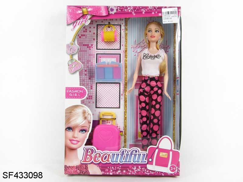 11.5寸实身大脚大身芭比带配件带饰品