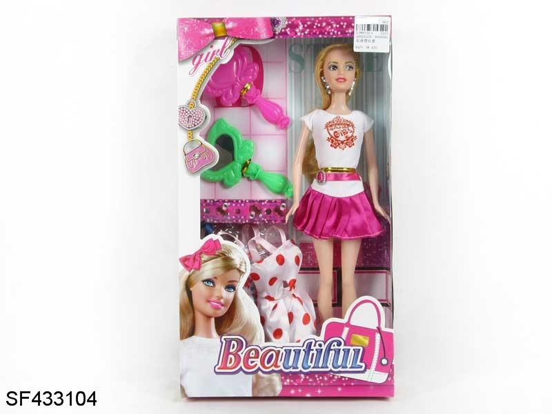 11.5寸实身大脚大身芭比带配件带饰品