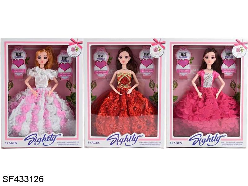 11.5寸光节身美瞳礼服三款多色混装