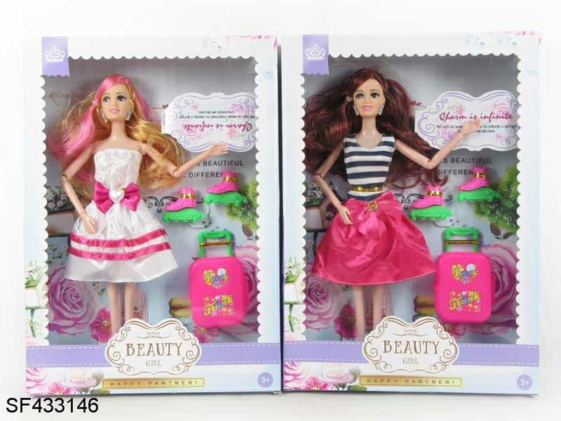 11.5寸12关节实身时装公主芭比带溜冰鞋带礼行包