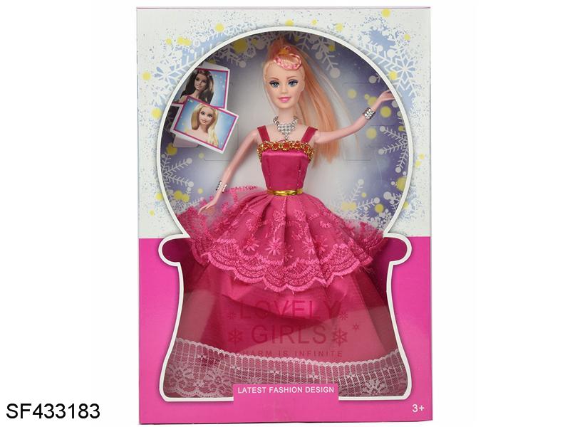 蕾丝11.5寸实身婚纱新娘