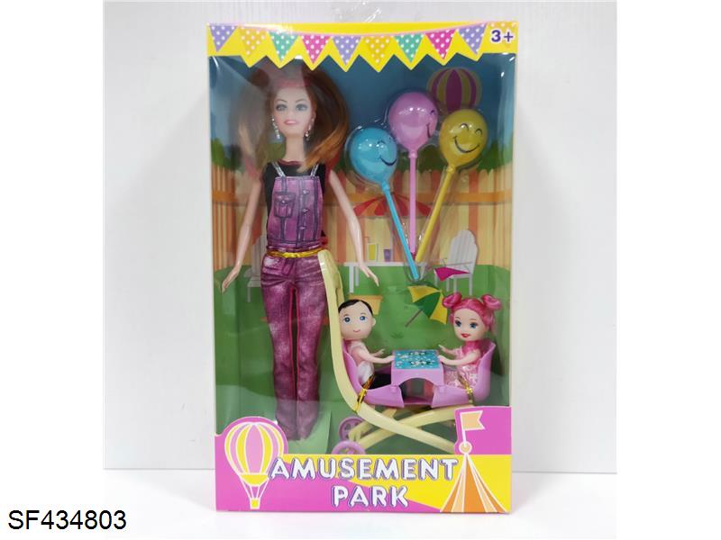 11.5寸一家四口芭比娃娃