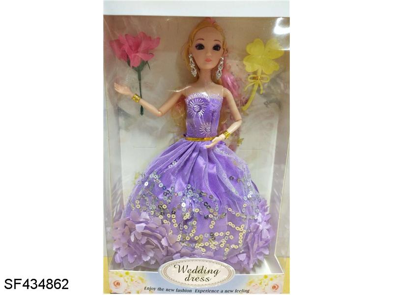 11.5寸实身关节手芭比娃娃(多款混装)