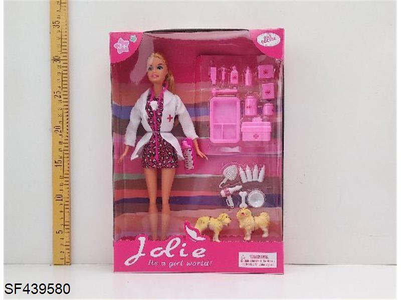 芭比职业动物女医生娃娃