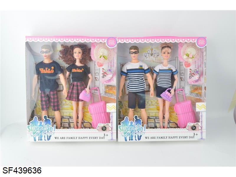 11.5寸一家三口芭比套装(2款混装)