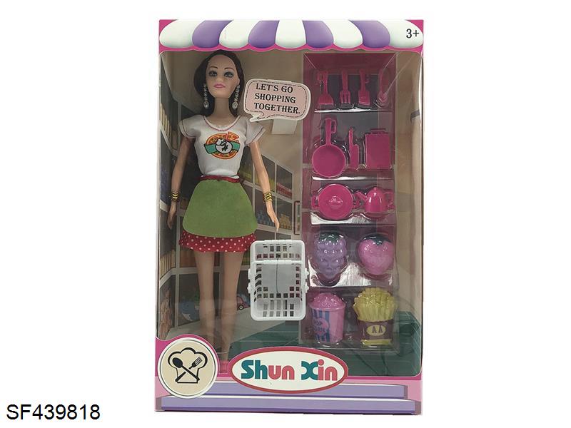 11.5寸实身购物芭比娃娃