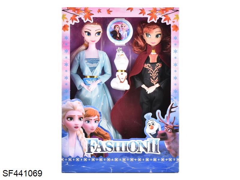 11.5寸9关节实身冰雪公主芭比(2款混装)