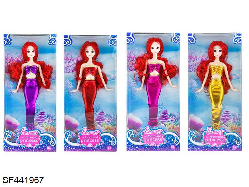 11关节3D眼美人鱼芭比(6款混装)