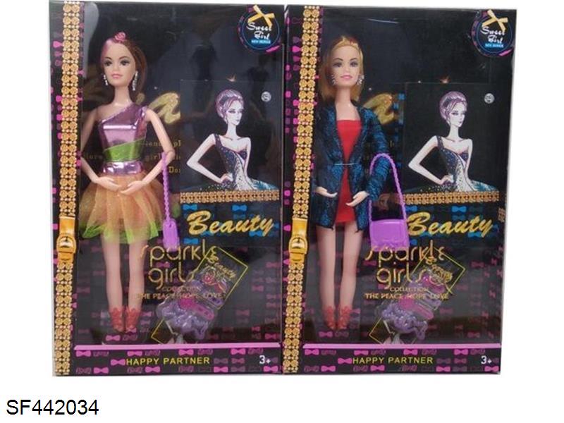 11.5寸12关节实身时装芭比带饰品配件