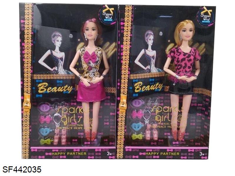 11.5寸12关节实身时装芭比带饰品配件