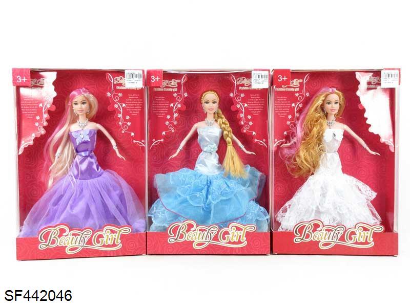 11.5寸实身婚纱芭比三款混装