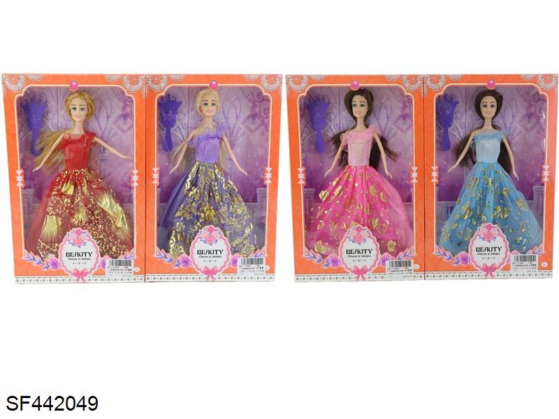 11.5寸实身婚纱芭比四款混装