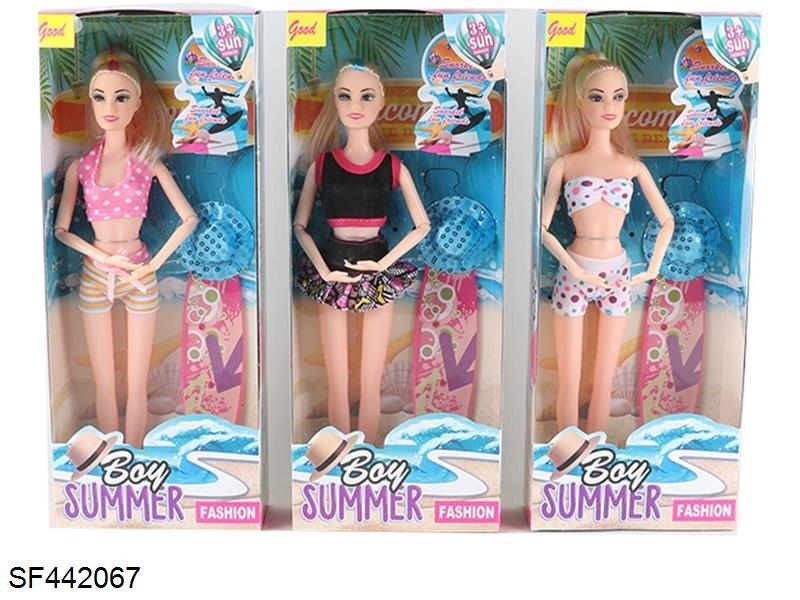 11.5寸9关节实身夏天泳装芭比