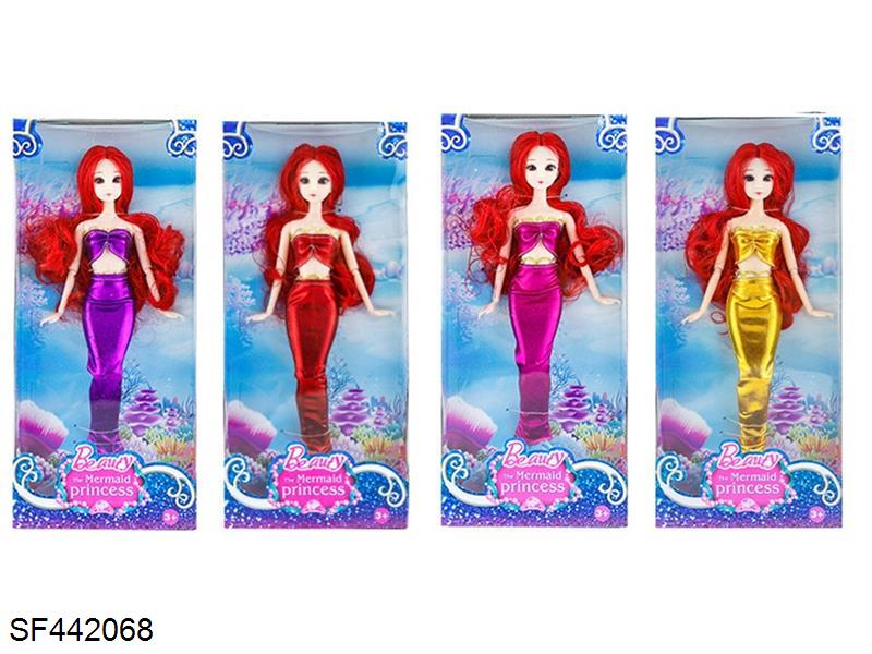 12寸12关节实身美人鱼芭比