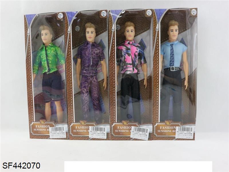 11.5寸实身男人芭比4款混装