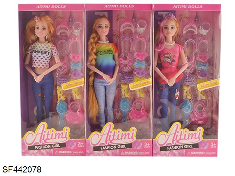 11.5寸12关节实身时装芭比带配件