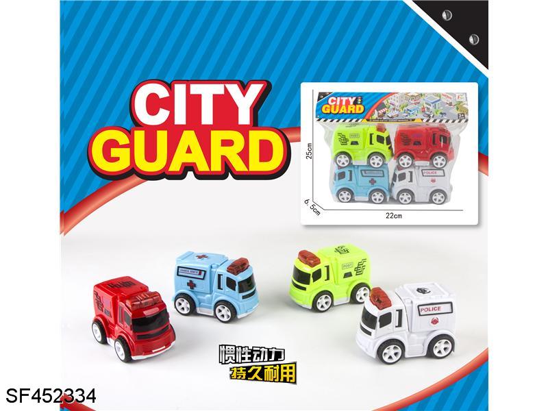 惯性合金救护车(4pcs/袋)