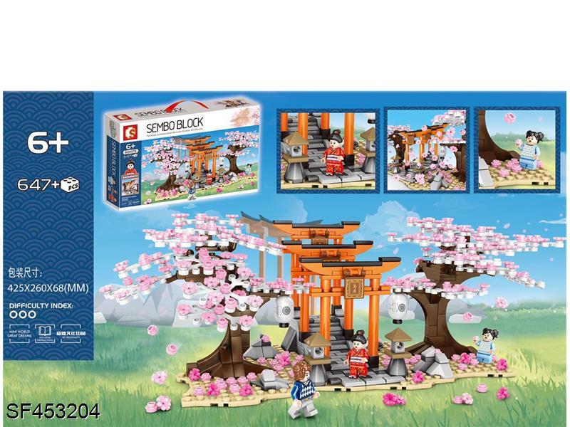 樱花系列-樱从千鸟居（积木）