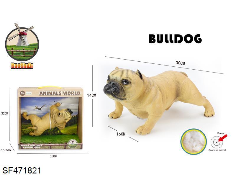 搪胶充棉宠物狗 斗牛犬