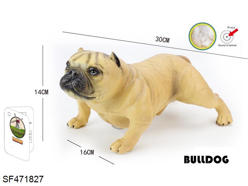 搪胶充棉宠物狗 斗牛犬