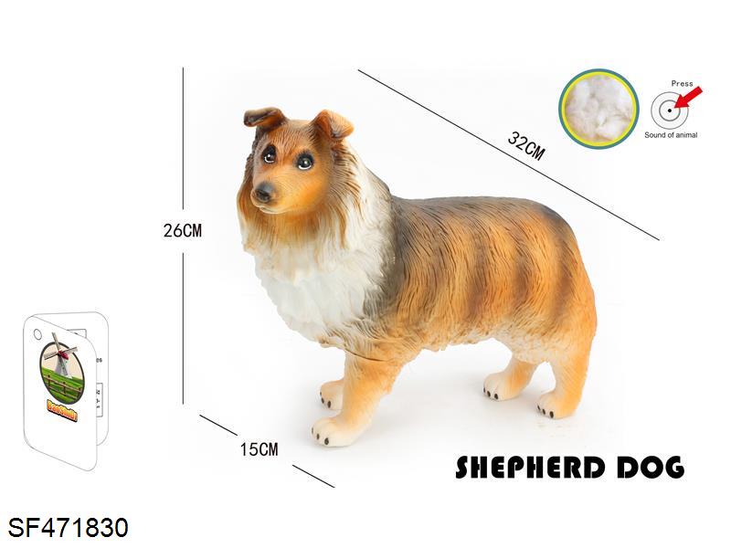 搪胶充棉宠物狗 牧羊犬