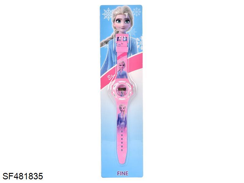 冰雪奇缘卡通精准电子手表