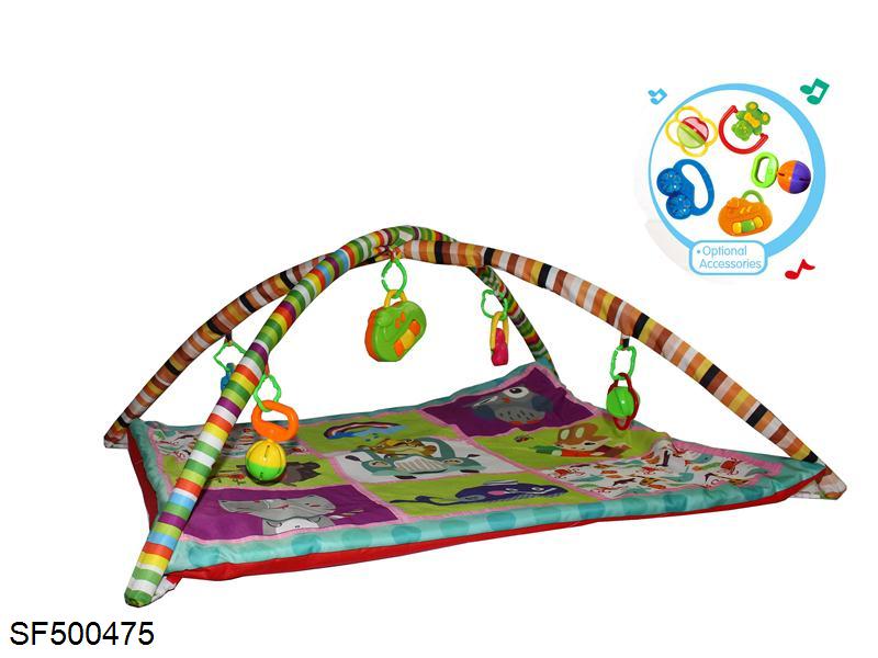 婴儿游戏毯地毯健身架带音乐盒